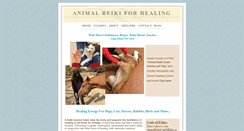 Desktop Screenshot of animalreikiforhealing.com